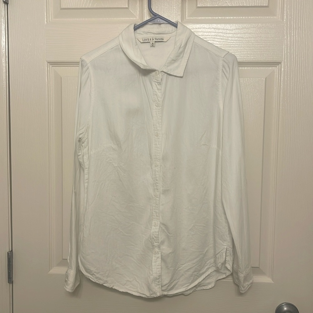 Love 8 for Versona White Button Down - Picture 1 of 8